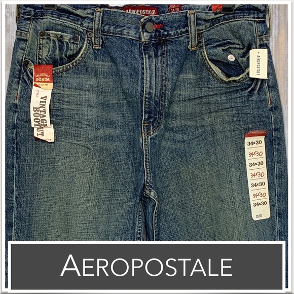 💕Aeropostale Jeans Vintage Bootcut 7166 NWT Medium Wash - Picture 5 of 7
